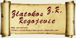 Zlatokos Regojević vizit kartica